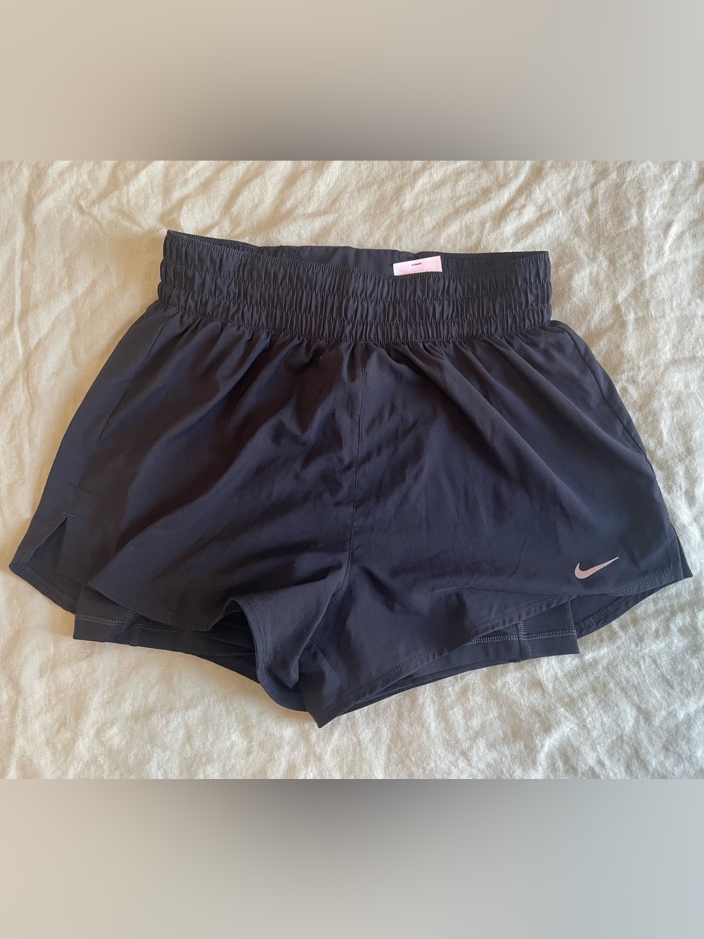 Nike Black Ultra High Rise 2 in 1 Run Shorts
